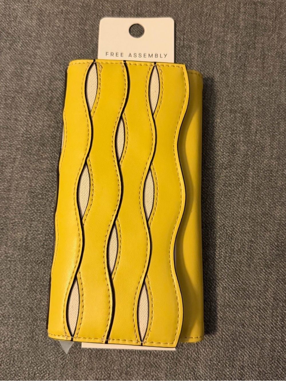 Yellow Wavy women’s clutch